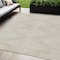 Homeroots 5' X 8' Beige And Ivory Geometric Washable Indoor Outdoor Area Rug 598527 - alternate 1