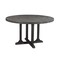 Homeroots 54" Black Rounded Solid Wood Pedestal Base Dining Table 521860 - alternate 11
