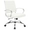 Leisuremod Benmar Leather Office Chair, White BO19WL - alternate 1