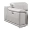 Homeroots Ash Gray Leather Modular U Shaped Eight Piece Corner Sectional 643957 - alternate 7