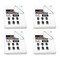 Mytee Products 4 Pack 6'x8ft White Heavy Duty Canvas Tarp 12oz - Water Resistant & Breathable, 4PK CT6-8-Wx4 - alternate 1