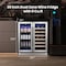 Yeego 30 inch Dual-Zone Wine and Beverage Refrigerator with French Door YG-WF30-23 - alternate 6