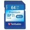 Verbatim 64GB Premium SDXC Memory Card, UHSI V10 U1 Class 10, Blue VER44024 - alternate 1