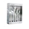 Megachef Cravat 20 Piece Flatware Utensil Set, Stainless Steel Service for 4 in Matte Silver MCFW-CRAVAT-MATTESILVER - alternate 1