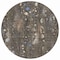 Homeroots 8' Chocolate And Beige Round Abstract Washable Indoor Outdoor Area Rug 631169 - alternate 5