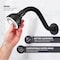 Supplygiant S Shaped Shower Arm, Flange 8 in Stainless Steel, 1/2 in Threaded Connector, Matte Black Finish 74-TB0TG-NC - alternate 6