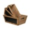 Homeroots Set of Three Brown Solid Wood Crate, 3PK 487686 - alternate 4
