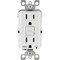 Leviton SmartlockPro Self-Test 15A White Residential Grade Tamper & Weather Resistant 5-15R GFCI Outlet R12-GFWT1-0KW - alternate 1
