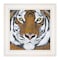 Homeroots Tiger Gaze 1 White Framed Print Wall Art 404338 - alternate 1