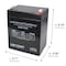 Zoro Select Sealed Lead Acid Battery, 12VDC, 3.90" H D5700 - alternate 5