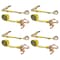 Mytee Products 2 in x 8 ft RTJ Cluster Ratchet Straps Car Hauler Tow Wrecker Straps, 4PK RSRTJ28x4 - alternate 1