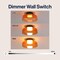 Jonathan Y Kalmar 12" Modern Minimalist Iron/Glass Dimmable Integrated LED Flush Mount, Orange/Black JYL7153A - alternate 8