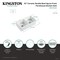 Kingston Brass 33-Inch Ceramic Apron-Front Double Bowl Farmhouse Kitchen Sink with Bottom Grid and Strainer GPKF331810D - alternate 2