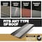 Waterlock Micromesh Flat Aluminum/SS Gutter Guard, Wicker, 35ft WM-FLT-035-WKR - alternate 2