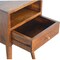 Homeroots 22" Brown Solid Wood Square One Drawer Nightstand 651486 - alternate 16