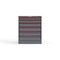 Strong Hold 6 drawer cabinet - (1x 2ft, 1x 3ft, 1x 4ft, 3x 5ft) - Red accents - Keyed Alike S3036-PPAAS-0605DS - alternate 1