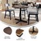 Flash Furniture 36" Round Tabletop, Seamless Surface Technology, Dark Brown with 30" x 30" Black Table Height X-Base ST-RD36-WBR-T3030-GG - alternate 7