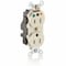 Leviton Straight Blade Receptacle, 5-15R, 15 A, 125V AC, Surface Mount, Isolated Ground M8200-IGT - alternate 1