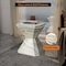 Leisuremod Azure 17 in Modern Round Fiberstone Side Table, Weather-Resistant, Fully Assembled AST17MG - alternate 5