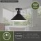 Vaxcel Akron 12-in W Bronze Metal Industrial MCM Cone Semi Flush Mount Ceiling Light C0257 - alternate 6
