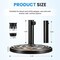 Simple Deluxe 17.72' 24.2 lbs Market Heavy Duty Umbrella Round Stand Base for Patio, Outdoor, Deck, Lawn, Garden,  LGBRLABASERESINROUND22 - alternate 5