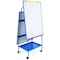 Mastervision MasterVison Dbl. Sided Height Adjustable Magnetic Whiteboard Easel, 40"x30", Colored Aluminum Frame EA49145026 - alternate 1