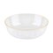 Smarty Had A Party Clear with Gold Flat Plastic Soup Bowls (16 oz.), 120PK 8316-CLG-CASE - alternate 1