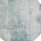 Homeroots 8' Turquoise And Ivory Round Abstract Washable Indoor Outdoor Area Rug 616204 - alternate 6