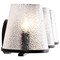 Nuvo Valentine, 3 Light Vanity, Black Finish, Hammered Glass 60/8253 - alternate 5
