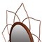 Uniquewise Decorative Flower Shape Rose Gold Metal Frame Wall Mounted Modern Mirror QI004581 - alternate 5