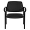 Office Star Products Big and Tall Guest Chair in Dillon Black Fabric with soft PU Arms, Sturdy Black Metal Chair 55052B-R107 - alternate 6