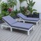 Leisuremod Chelsea Modern Outdoor White Chaise Lounge Chair With Blue Cushions CLW-77BU2 - alternate 8