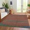 Homeroots 3' X 5' Terra Cotta Abstract Washable Indoor Outdoor Area Rug 608759 - alternate 6