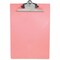 Zoro Select 8-1/2" x 11" Plastic Clipboard 1", Pink 21800 - alternate 1