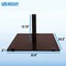 Us Weight 75 LB Flat Brown Steel Stand-Alone Patio Umbrella Base FUB75BRZ - alternate 4