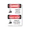 Signmission Safety Sign, OSHA Danger, 18" Height, Aluminum, Forklift Traffic Bilingual OS-DS-A-1218-VV-1265 - alternate 1