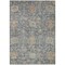 Homeroots 3' X 5' Denim Blue Brown And Beige Damask Washable Indoor Outdoor Area Rug 603845 - alternate 8