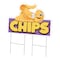 Signmission Chips 2 Die Cut Yard Sign & Stake outdoor plastic coroplast window, C-DC-2436-DS-Chips 219 C-DC-2436-DS-Chips 219 - alternate 1