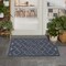Homeroots 2' X 4' Navy Blue And Ivory Geometric Indoor Outdoor Area Rug 573841 - alternate 7