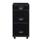 Space Solutions 14.25 in W 3 Drawer Mobile Vertical File Cabinet, Black 17427 - alternate 15