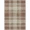 Homeroots 9' X 12' Brown Black And Ivory Plaid Washable Indoor Outdoor Area Rug 596319 - alternate 8