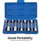 Neiko XZN Triple Square Spline Bit Socket Set, Extra Long 10054A - alternate 5