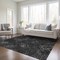 Homeroots 5' X 8' Charcoal Gray And Silver Geometric Washable Indoor Outdoor Area Rug 588293 - alternate 7