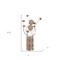Homeroots 22" Silver And Rose Gold Metal And Acrylic Flowers Bedside Lamp 568834 - alternate 5
