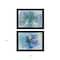 Homeroots Set Of Two Susies Blue Bouquet 3 Black Framed Print Wall Art, 2PK 407275 - alternate 3