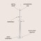 Jonathan Y Sketch 64 in. Minimalist Dimmable Metal Integrated LED Floor Lamp, Chrome JYL7028A - alternate 7