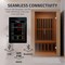 Steamspa 2-Person Carbon FAR Infrared Hemlock Wooden Indoor Sauna Room with LED Touch Control Panel SC-SS0014-GS - alternate 12