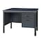 Regency Mesa Steel Single Pedestal Teacher's Office Desk 48in x 30in - Grey 66348SPGY - alternate 1