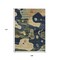 Homeroots 9' X 12' Navy Blue Gold And Olive Green Abstract Washable Indoor Outdoor Area Rug 630607 - alternate 5