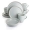 Gibson Elite Serenade 16 Piece Round Stoneware Dinnerware Set in Light Grey 127245.16 - alternate 7